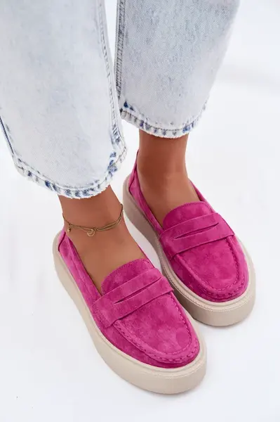 Mokasíny Vinceze Fuchsia na platformě