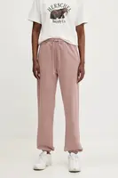 Bavlněné tepláky Herschel hnědá barva, 50298-02077