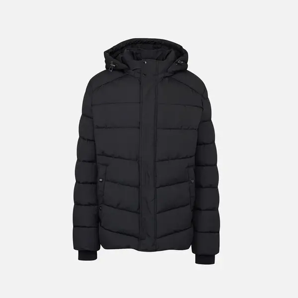 Dark Blue Men's Quilted Jacket Geox Leitan - Mens