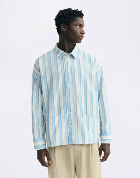 Thinking MU Messina Stripes Jim Shirt MULTICOLOR S