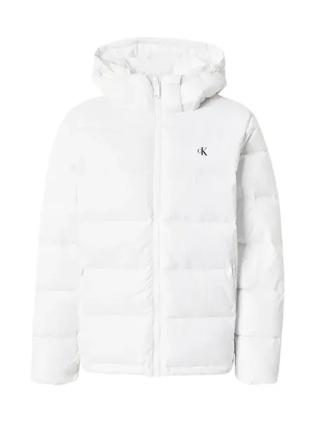 Calvin Klein Jeans Zimná bunda  čierna / biela