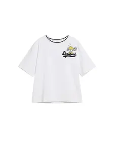 Desigual Tričko 'Baseball'  žltá / čierna / biela