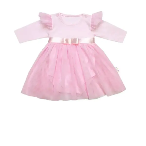 Luxusná 4D slávnostná sada pre bábätko Girl - ružová