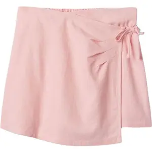 GAP V-LINEN Dívčí kraťasová sukně, růžová, velikost