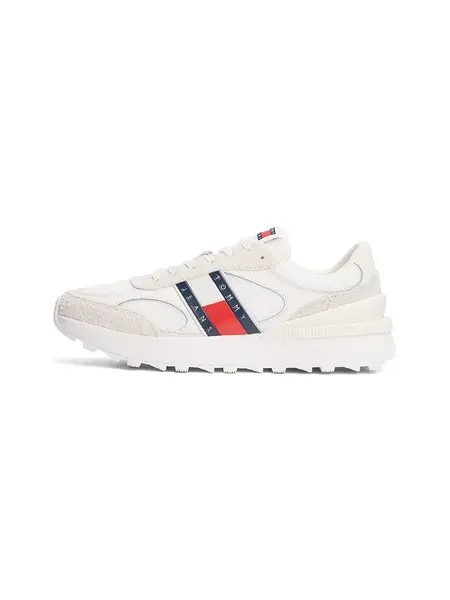 Tommy Jeans Nízke tenisky 'Technical Running Ess'  tmavomodrá / čerešňová / biela