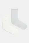 Ponožky Calvin Klein 2-pack dámské, šedá barva, 701232094