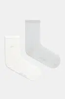 Ponožky Calvin Klein 2-pack dámské, šedá barva, 701232094