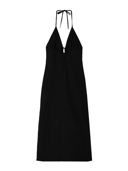 Bershka Večerné šaty  čierna