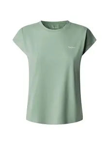Pepe Jeans Tričko 'Bloom'  nefritová / biela