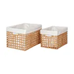 Sada úložných košů House Nordic Bustelo Baskets 2-pack béžová barva