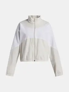 Under Armour UA Rival Woven Jacket-WHT - Girls