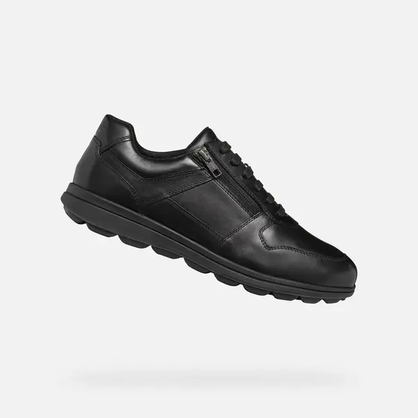 Men's Black Geox Spherica EC12 Sneakers - Mens