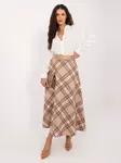 Běžová elegantní pouzdrová sukně