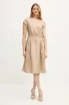 Šaty s příměsí lnu Twinset