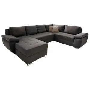 Livetastic SEDACÍ SOUPRAVA, textil, hnědá