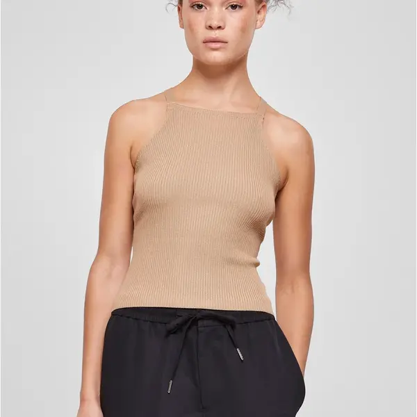 Women's ribbed knit with a crossed back part Unionbeige