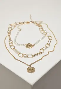Viacvrstvový náhrdelník Ocean - zlatá farba