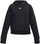 UNDER ARMOUR Športová mikina 'Rival'  čierna / biela