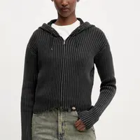 Bavlněný kardigan Dickies dámský, šedá barva, DK0A867YBLK1