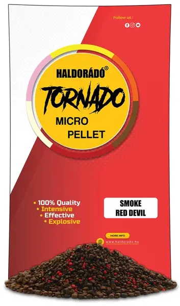 Haldorádó pelety tornado smoke micro pellet 400 g - red devil