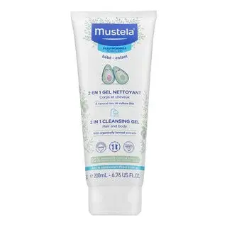 Mustela Bébé 2-In-1 Hair & Body Shampoo šampon a sprchový gel 2v1 pro děti 200 ml