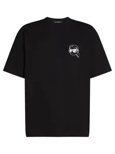 Karl Lagerfeld Tričko 'IKON'  čierna / biela