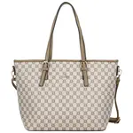 Trendy dámská koženková kabelka na rameno Elina, tmavě béžová