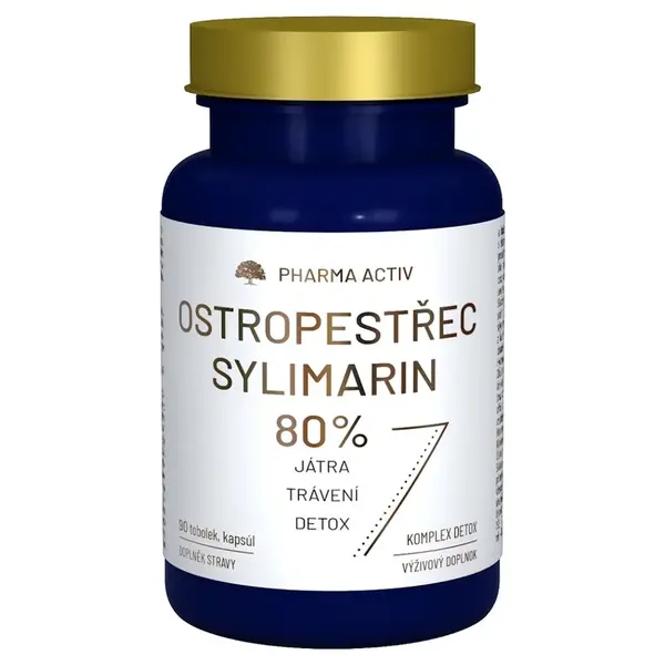 PHARMA ACTIV Ostropestřec Sylimarin 80% 90 tobolek