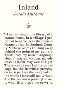 Inland - Gerald Murnane