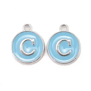 Platinum Plated Alloy Enamel Charms