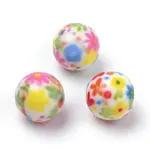 Opaque Printed Acrylic Beads