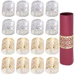 50Pcs 2 Style Metallic Paper Napkin Rings