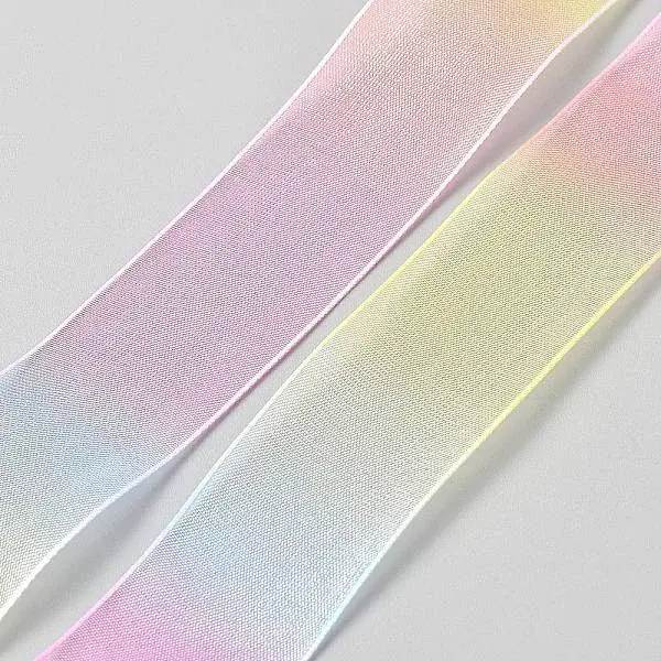 10 Yards Rainbow Color Organza Ribbon