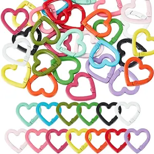 26Pcs 13 Colors Zinc Alloy Spring Gate Rings