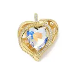 Brass Micro Pave Cubic Zirconia Pendants