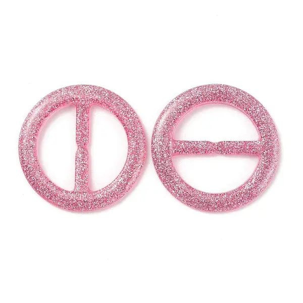 Flat Round Resin Buckle Clasps