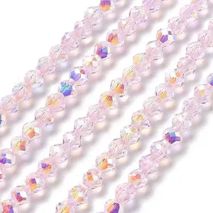 Electroplate Glass Beads Strands