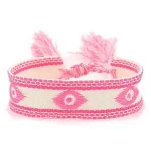 Polyester Braided Eye Pattern Cord Bracelet