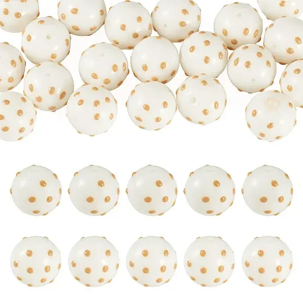 20Pcs Handmade Bumpy Lampwork Beads