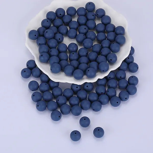 Round Silicone Focal Beads