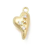 Brass Micro Pave Cubic Zirconia Pendants