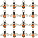 40Pcs Alloy Enamel Pendants