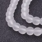 Baking Paint Transparent Glass Bead Strands