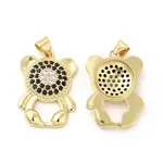 Brass Micro Pave Cubic Zirconia Pendants