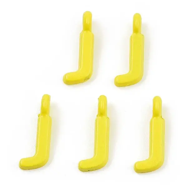 Rack Plating Spray Painted Alloy 1-Loop Link Pendants