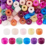 55Pcs 11 Colors Natural White Jade Dyed Beads