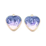 Rack Plating Alloy Enamel Pendants