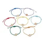 7Pcs 7 Style Alloy Chakra Link Bracelets Set