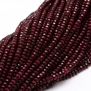 Dyed Natural Malaysia Jade Rondelle Beads Strands