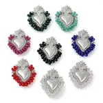 Brass Micro Pave Cubic Zirconia Pendants